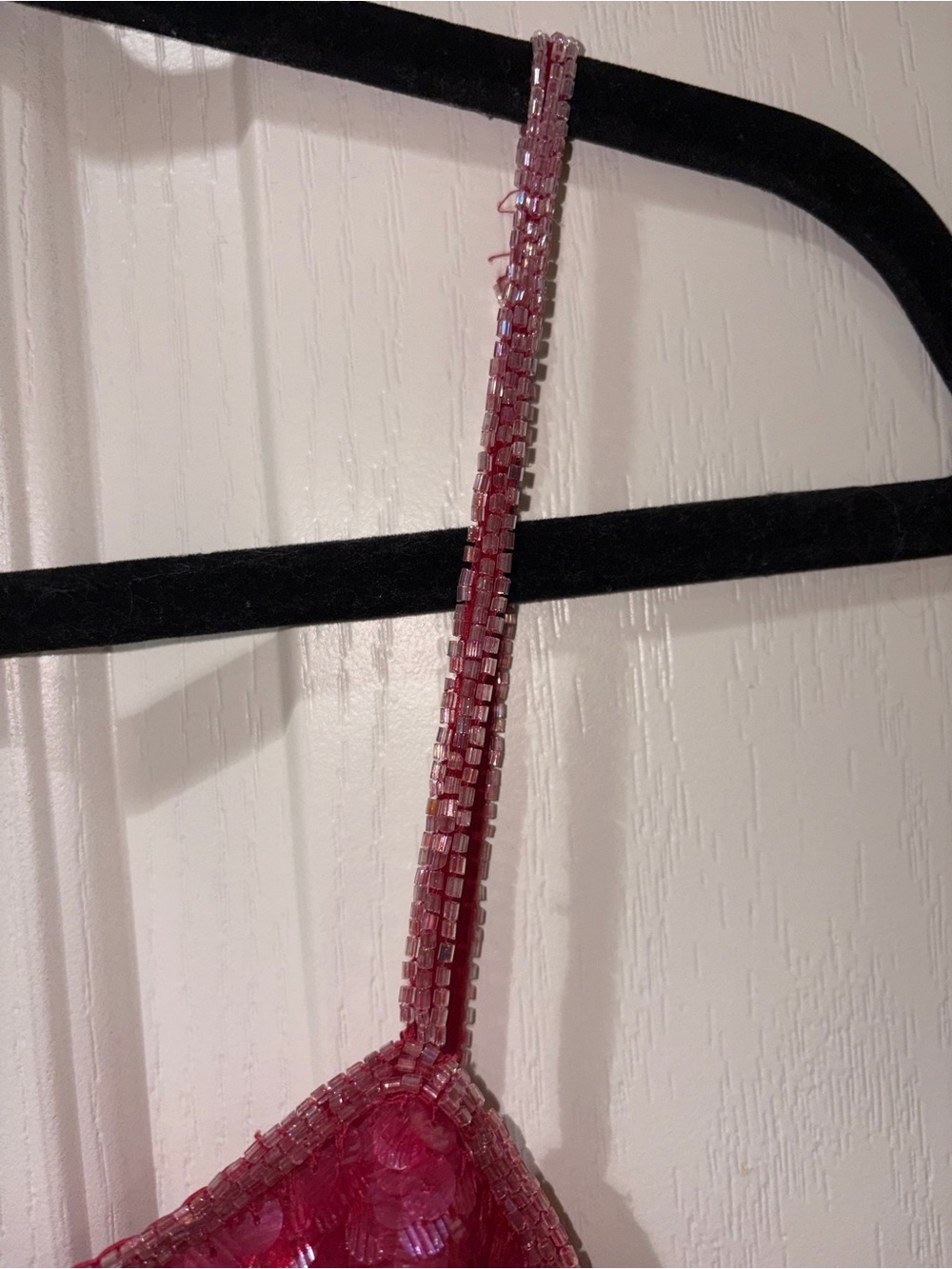 VINTAGE Emma Black Hot Pink Sequin Camisole - Picture 11 of 15